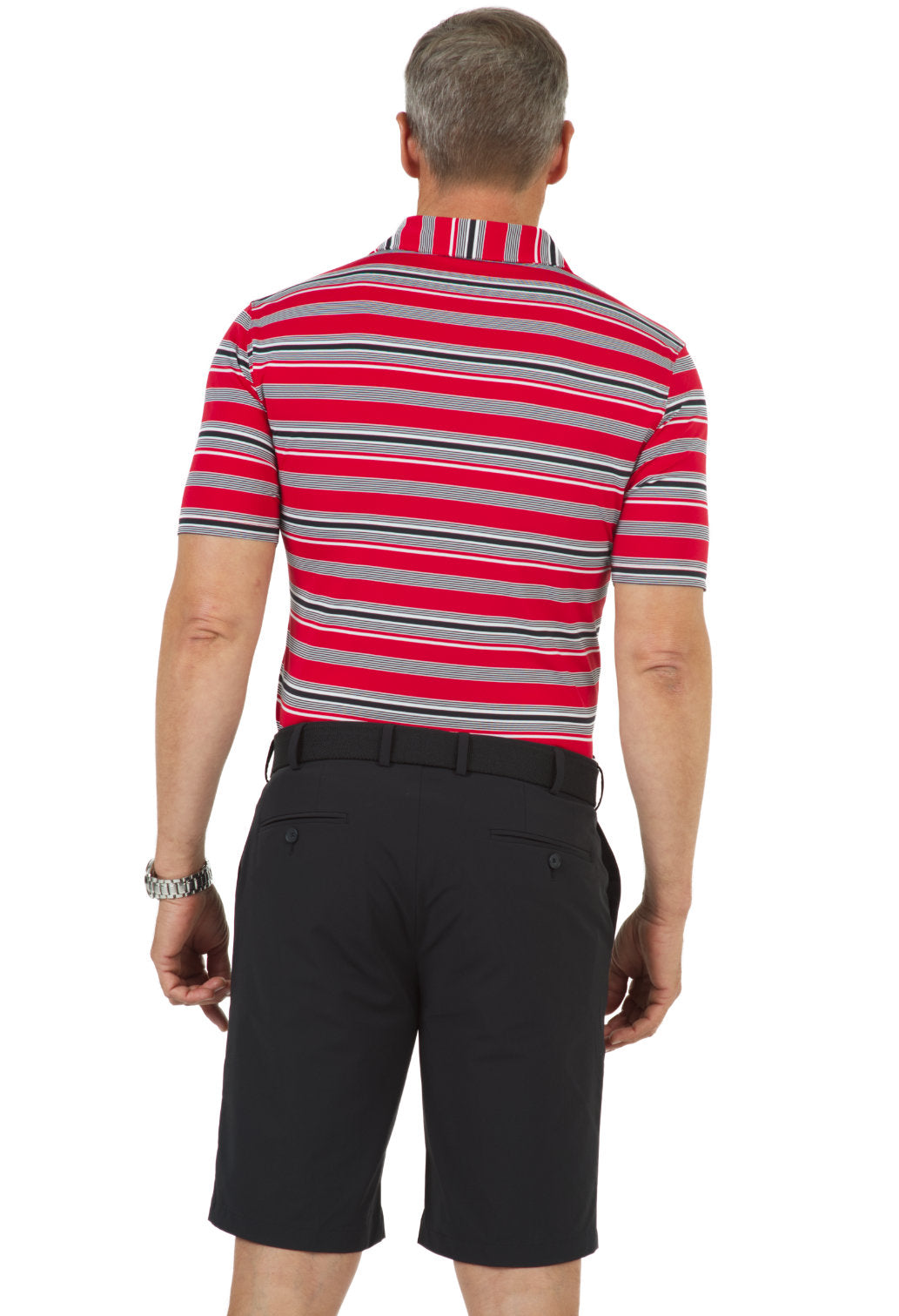 Coastal Yarndye Stripe Print Short Sleeve Polo – 94134 (Modern Fit)
