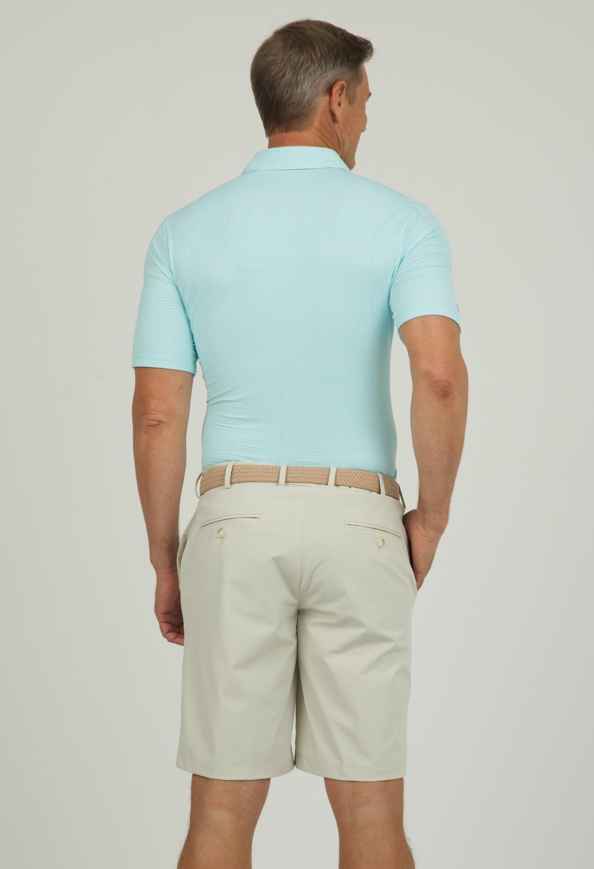 Mini Check Print Short Sleeve Polo – 94754 (Modern Fit)