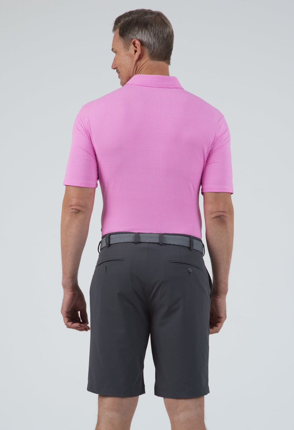 Mini Check Print Short Sleeve Polo – 94754 (Modern Fit)