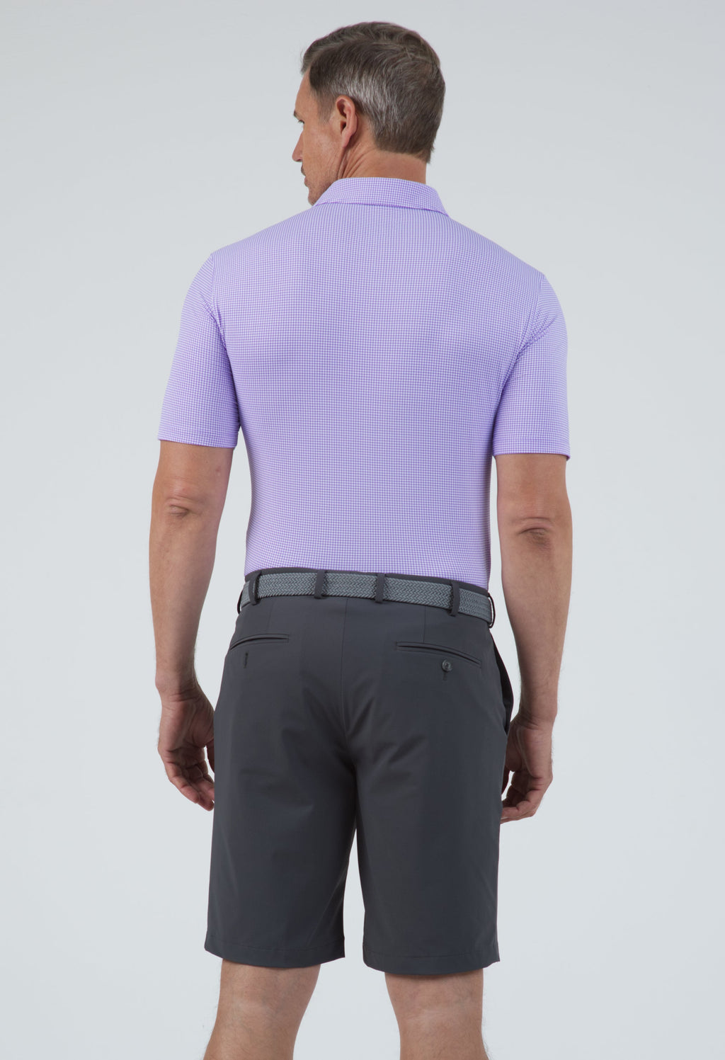 Mini Check Print Short Sleeve Polo – 94754 (Modern Fit)