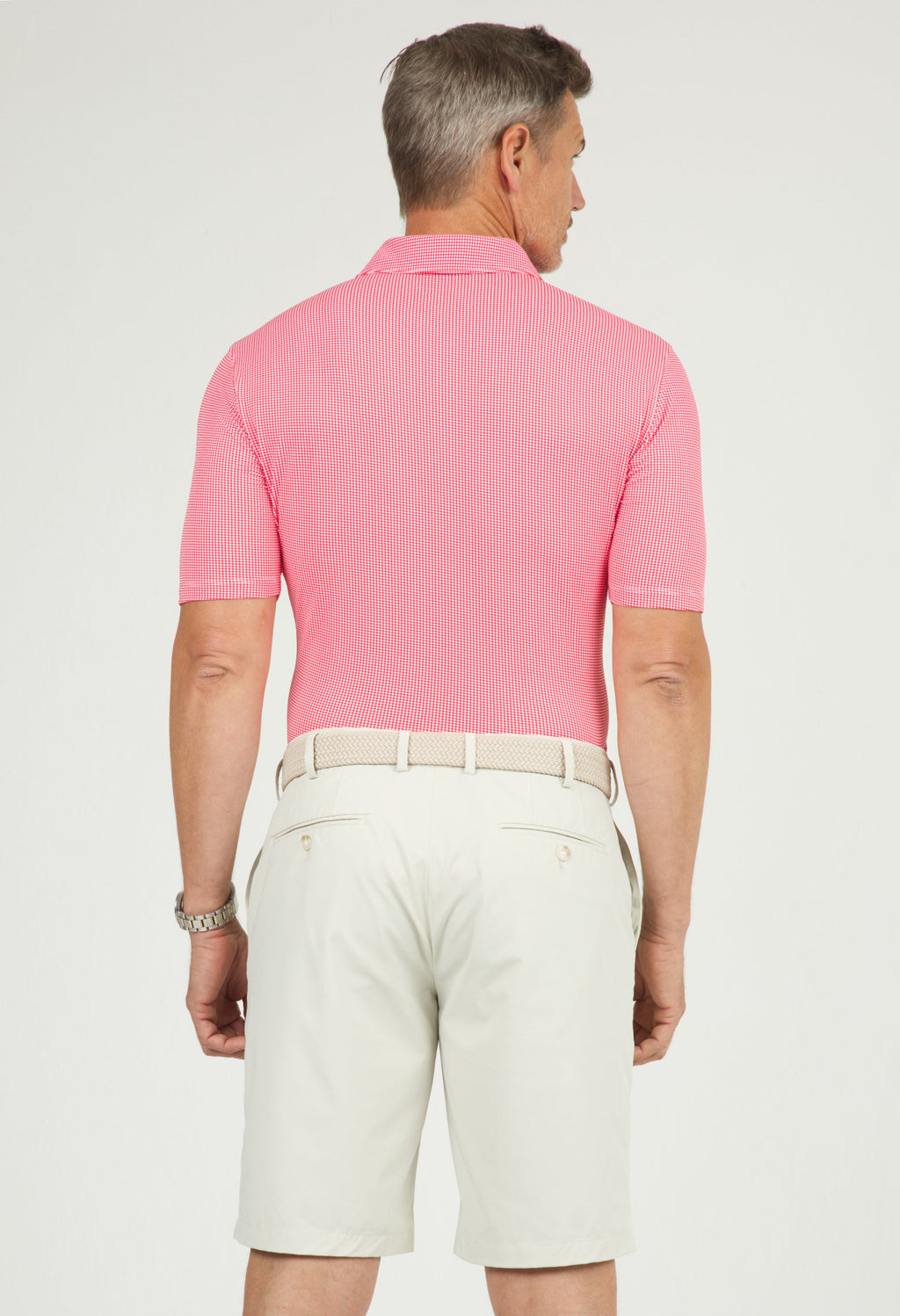 Mini Check Print Short Sleeve Polo – 94754 (Modern Fit)