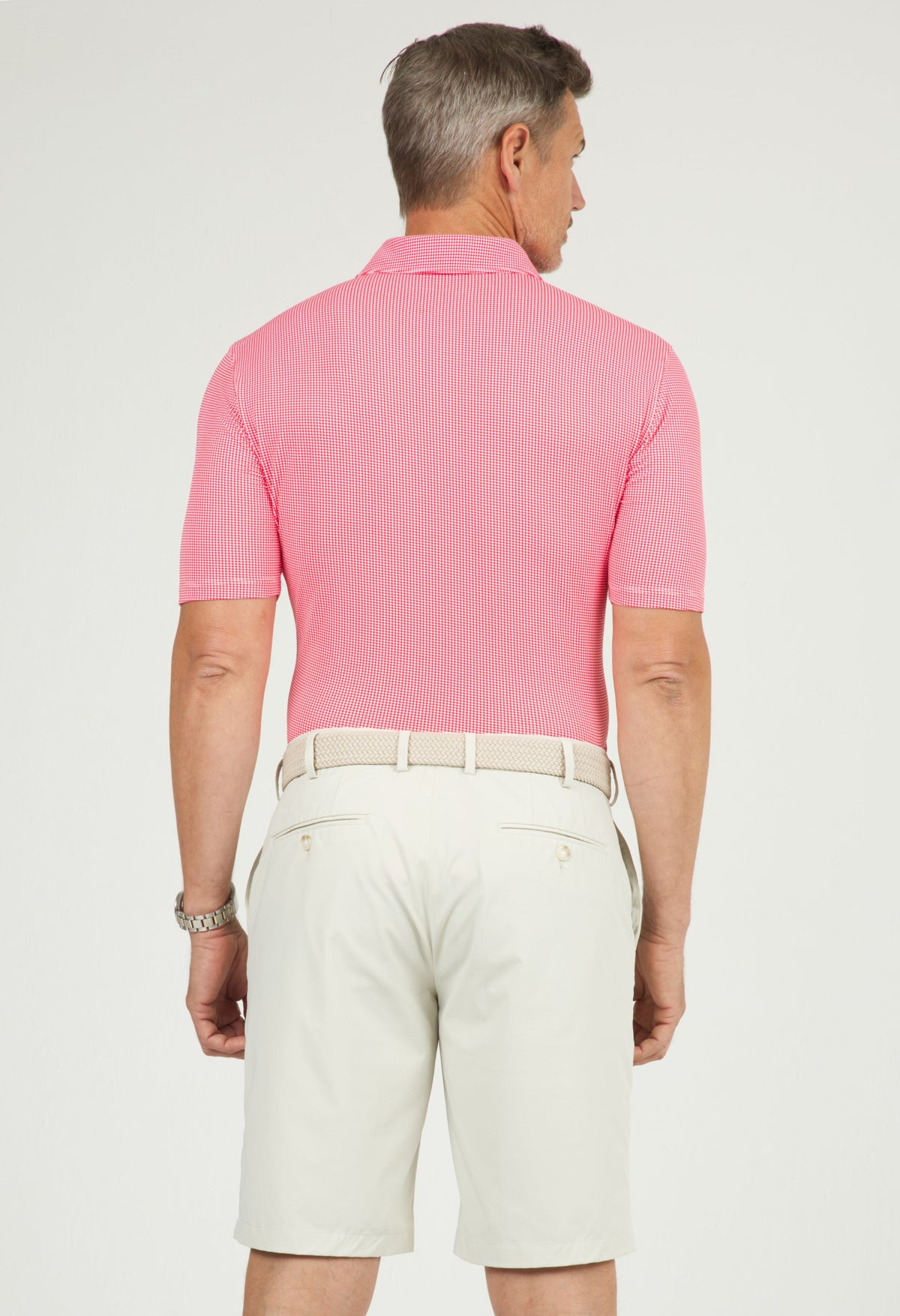 Mini Check Print Short Sleeve Polo – 94754 (Modern Fit)