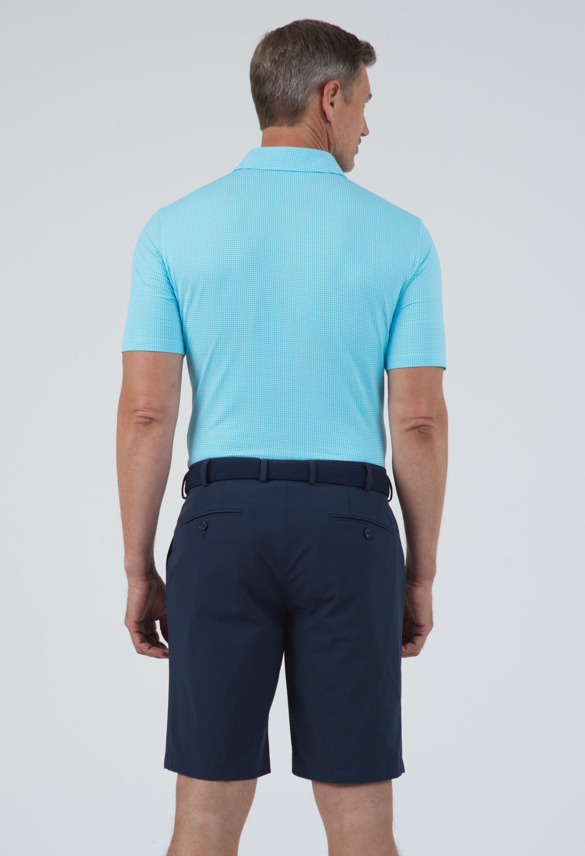 Mini Check Print Short Sleeve Polo – 94754 (Modern Fit)