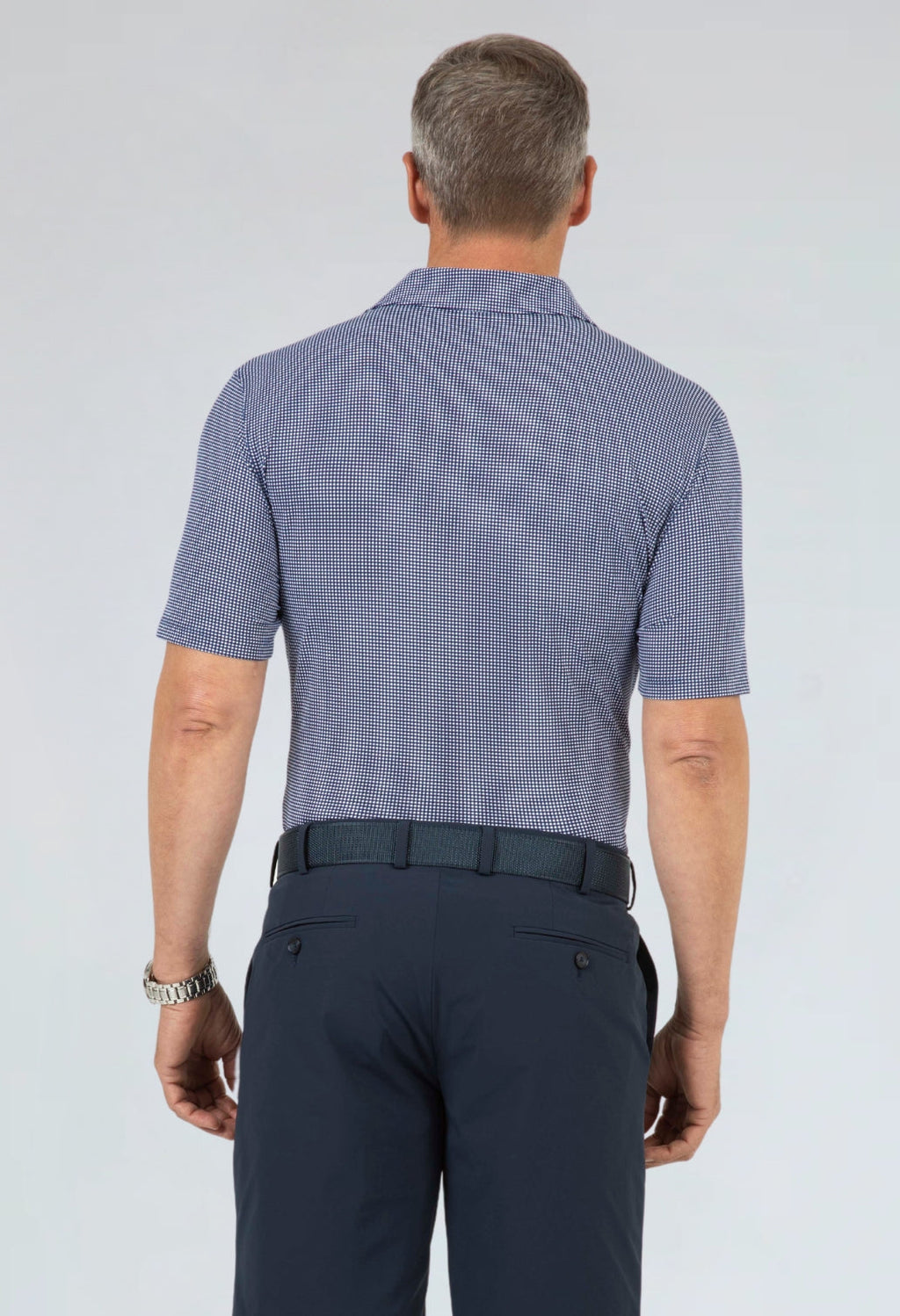 Mini Check Print Short Sleeve Polo – 94754 (Modern Fit)
