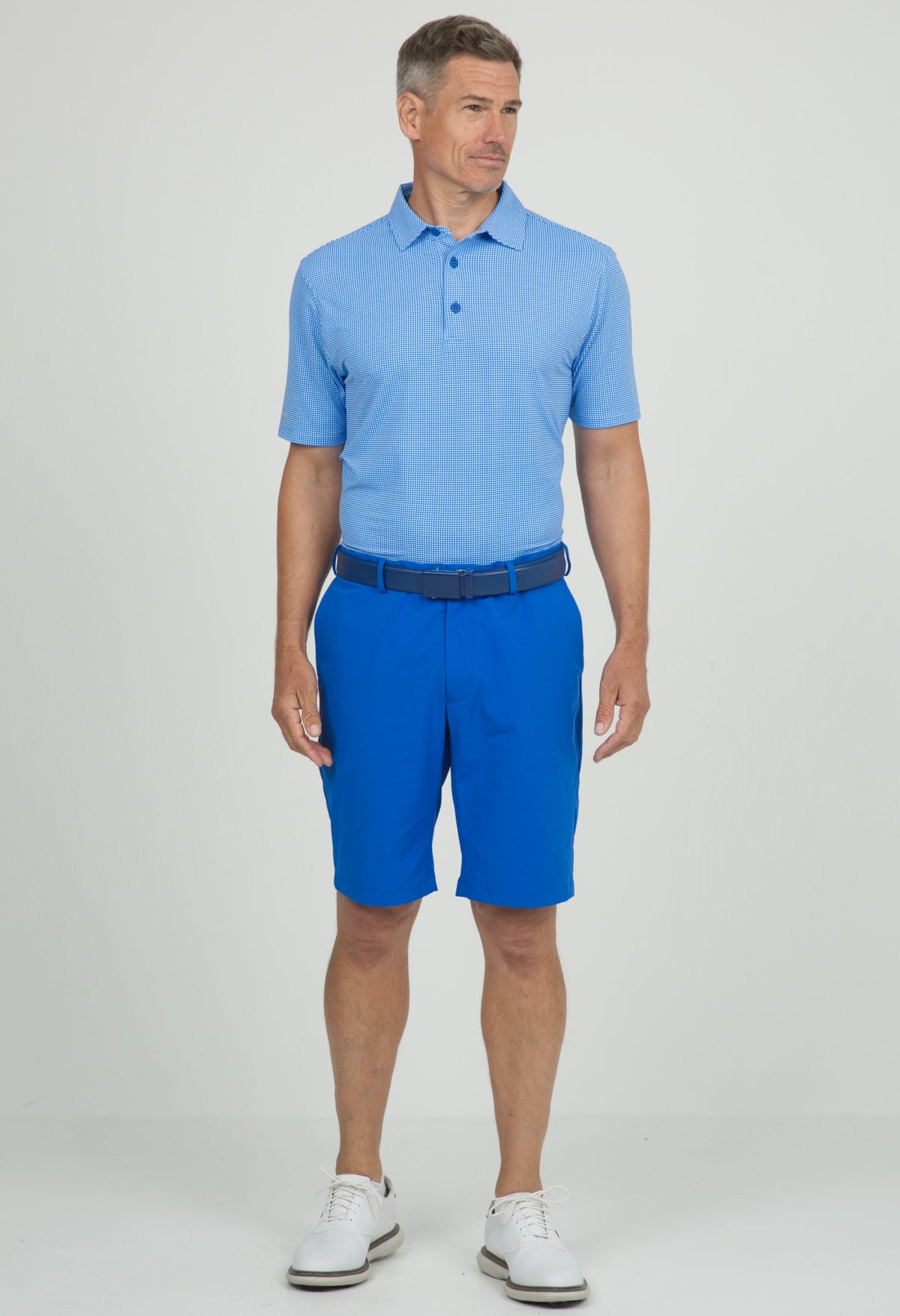 Mini Check Print Short Sleeve Polo – 94754 (Modern Fit)