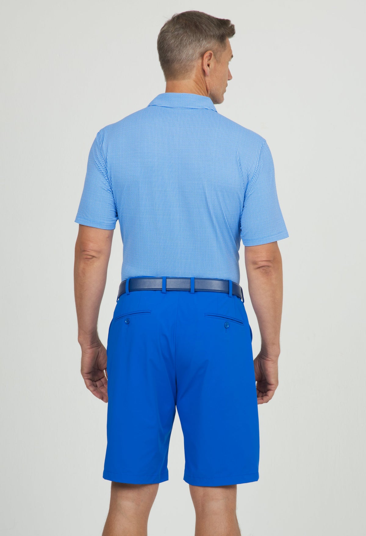 Mini Check Print Short Sleeve Polo – 94754 (Modern Fit)